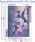 Hummingbird Diamond Art Kits for Adults, Birds Round Full Drill Diamond Painting Kits for Beginners Gem Art Painting Kits, DIY 5D Diamond Dots Painting with Diamond Arts and Crafts Decor 12x16inch